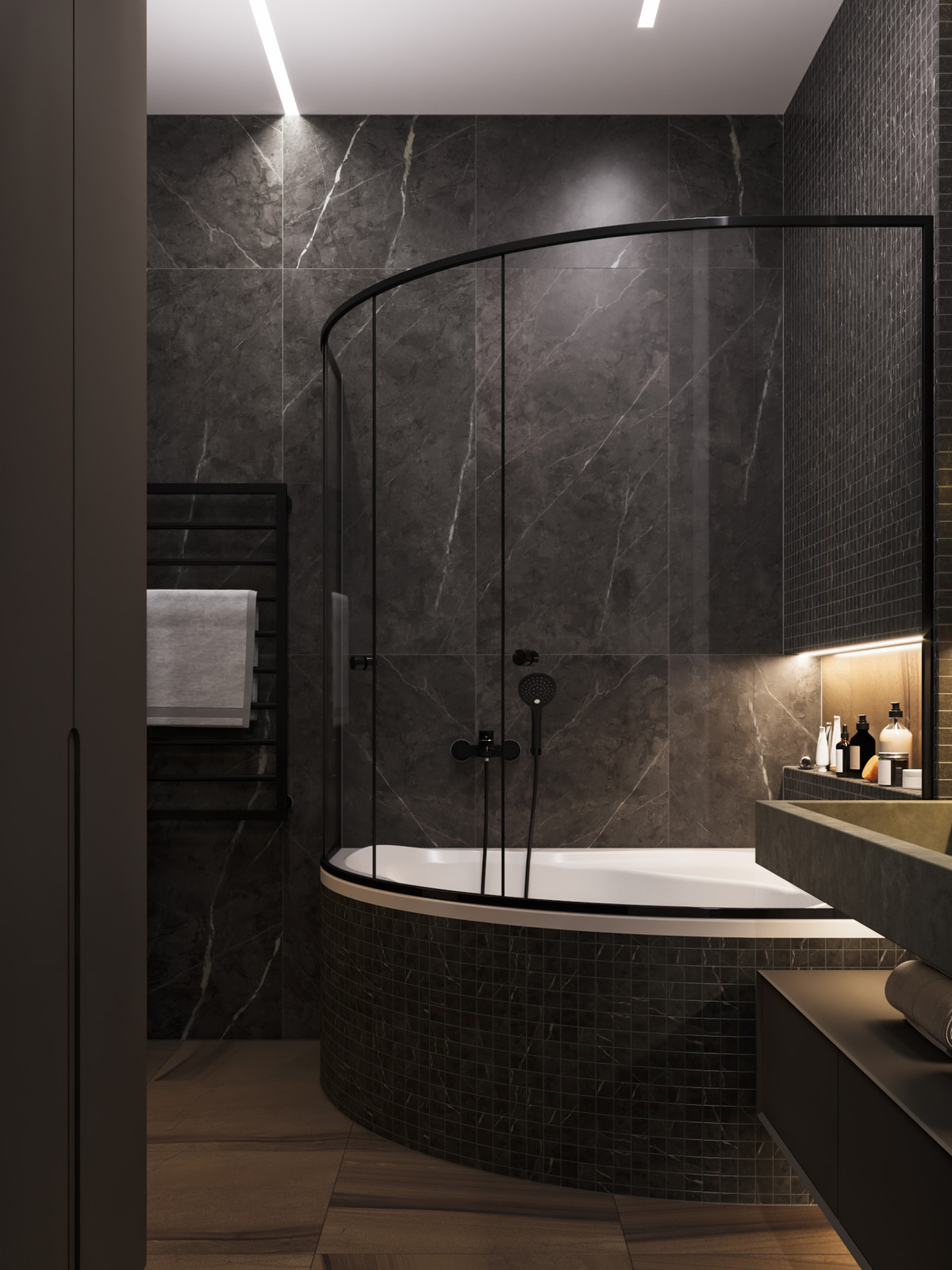 Шоколадно-кофейная квартира для семьи с ребенком в ЖК 1147