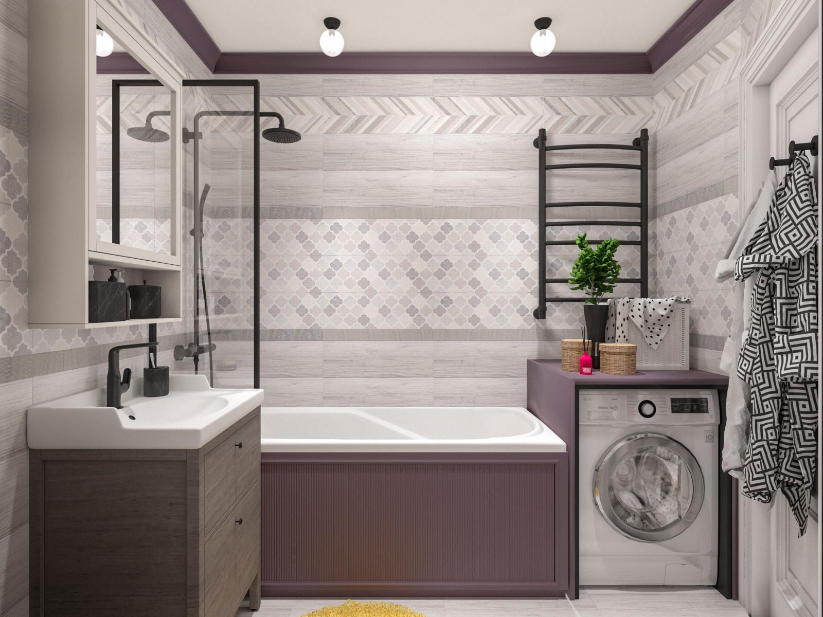 Дизайн-проект. 3-хкомнатная квартира в ЖК "Государев Дом". Видное. 2018 г.