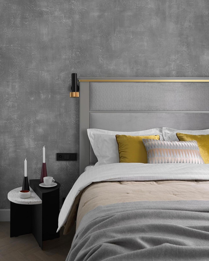 Интерьер ванной комнаты и спальни