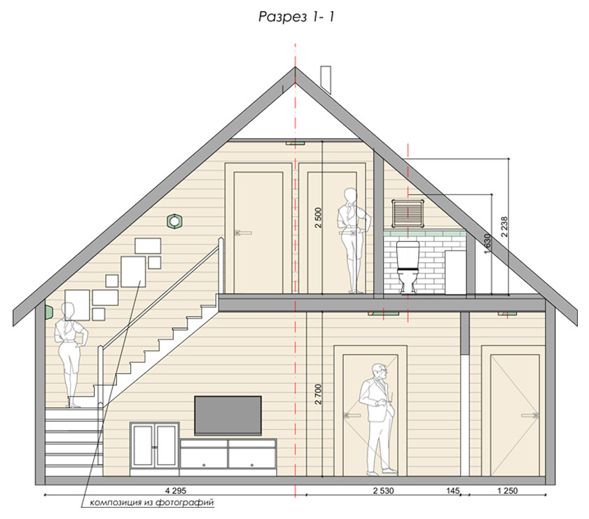 Дача с мансардным этажом