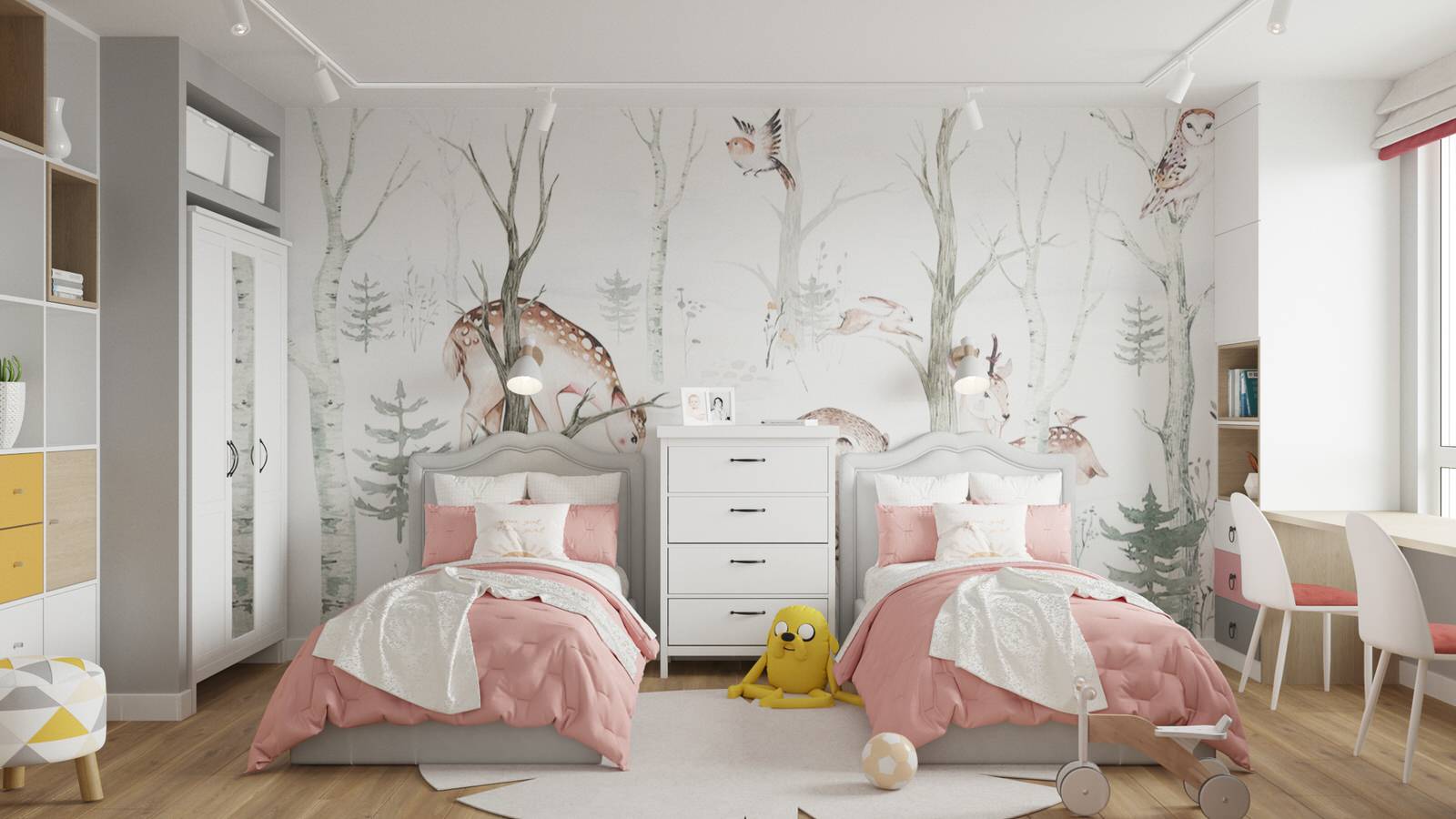 ЖК Южный Город. Современный интерьер с яркими акцентами.