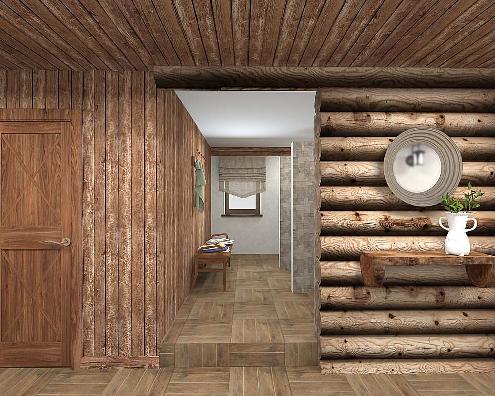 Сауна в русском стиле