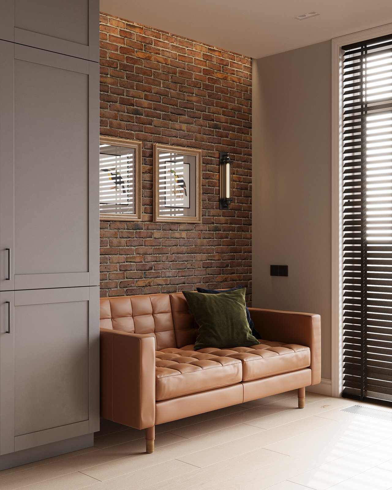 Дизайн-проект квартиры 60 кв.м в  стиле Петербургский Лофт