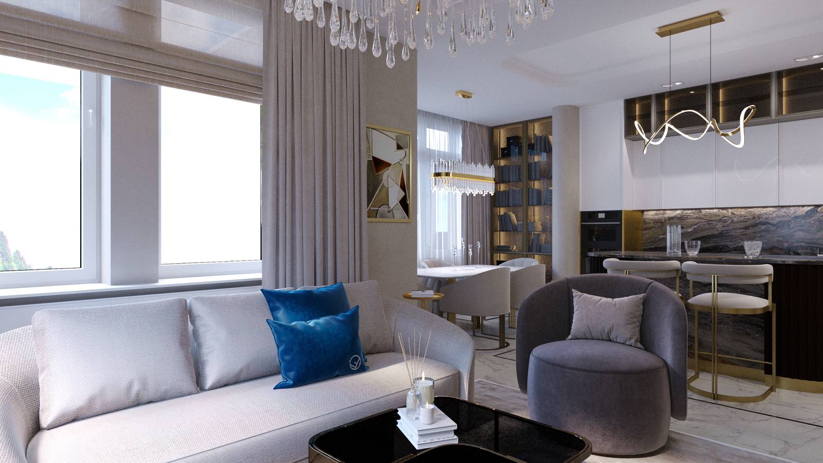 Кухня-гостиная