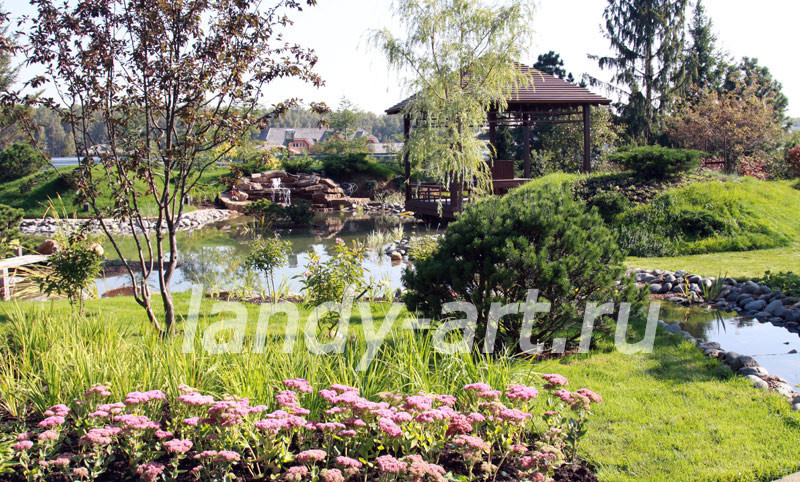 Японский сад для нашего заказчика.