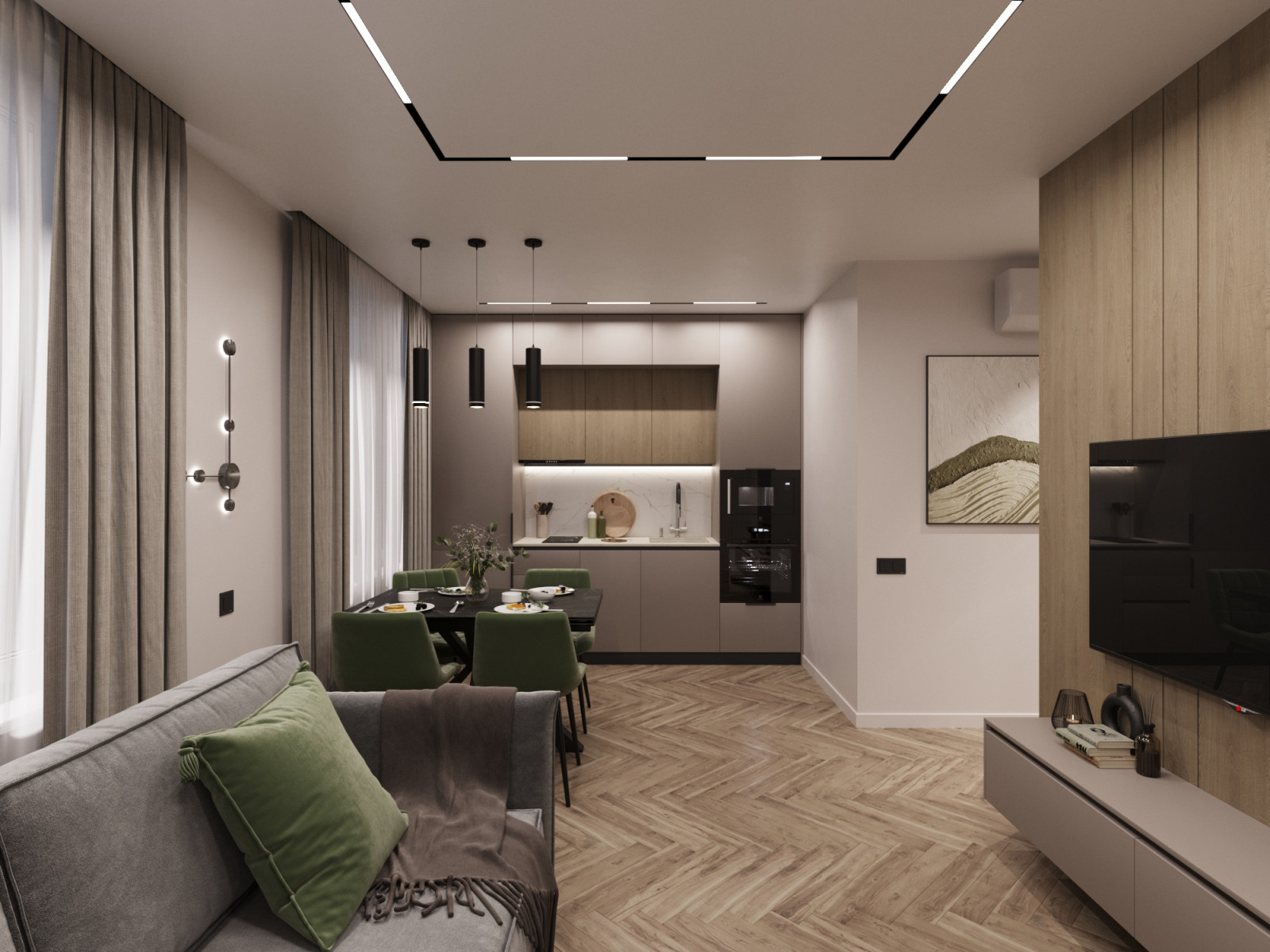 Обложка проекта: Дизайн-проект - Евротрешка 66 м2 для молодой многодетной семьи