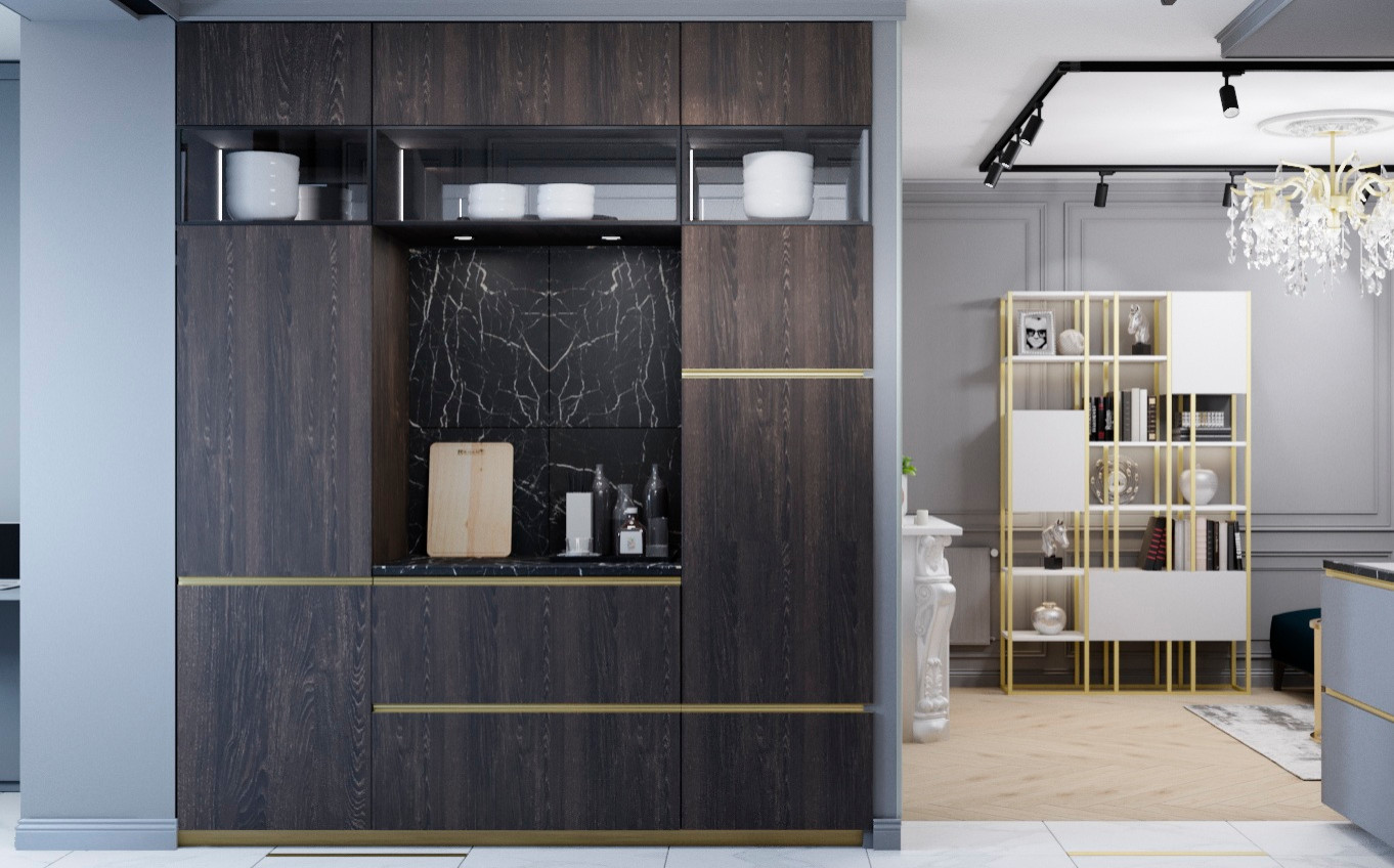 Буржуазная Эклектика в ЖК Крылья. 2к.кв. - 55 метров