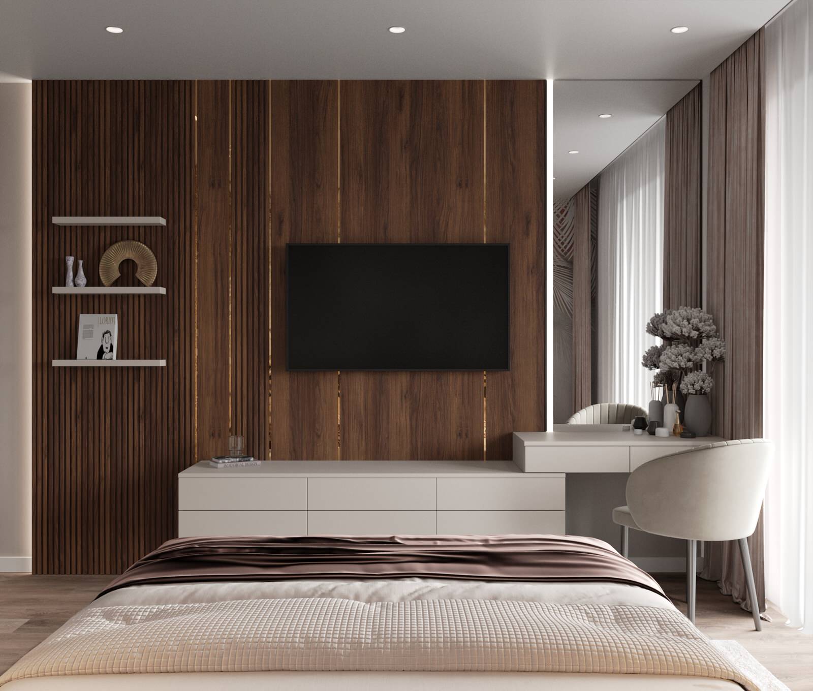 Дизайн квартиры в ЖК «Солярис» с большой лоджией