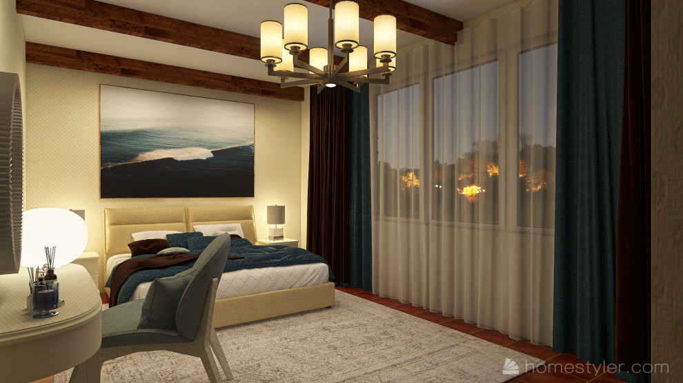 Обложка проекта: Спальня для супругов, загородный коттедж Самарская область, г. Кинель