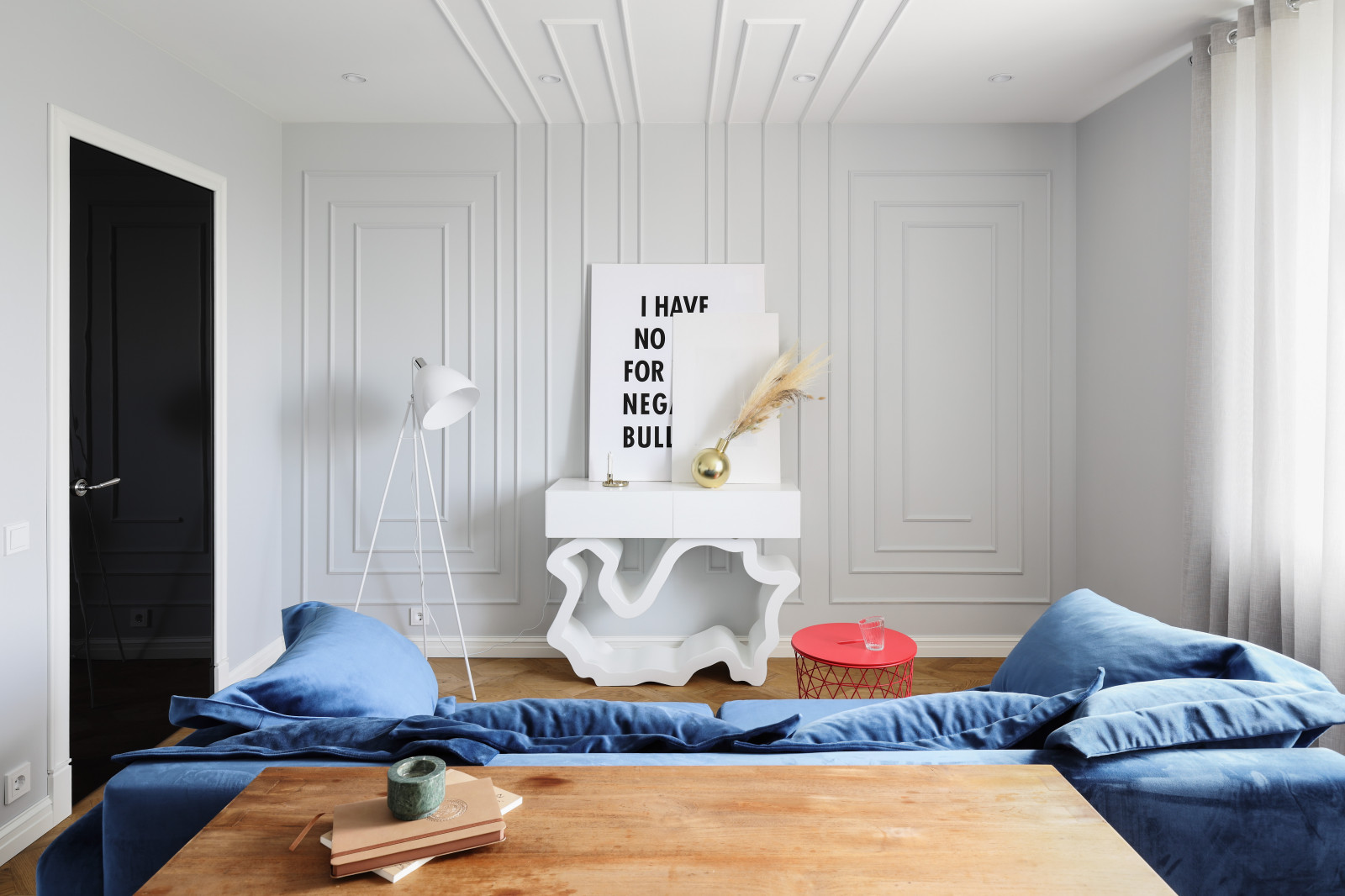 Chic interior for young couple