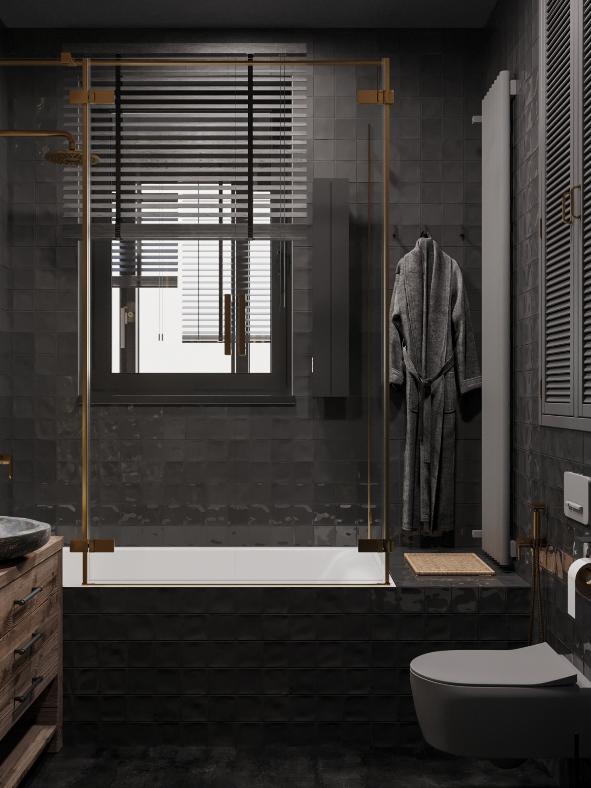 Современная квартира для семьи в Москве 70 м²