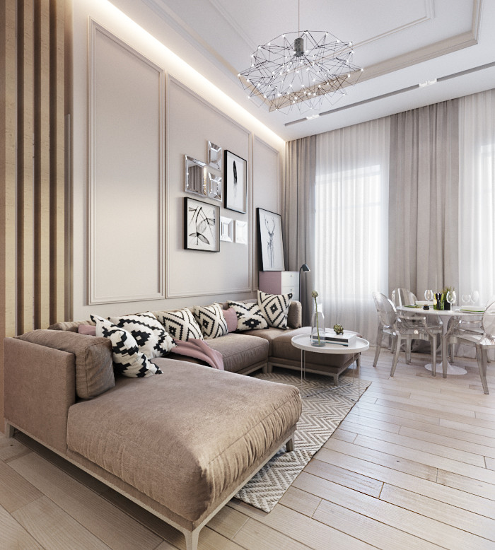 Обложка проекта: Скандинавия в классике на Рубинштейна 55 м.кв