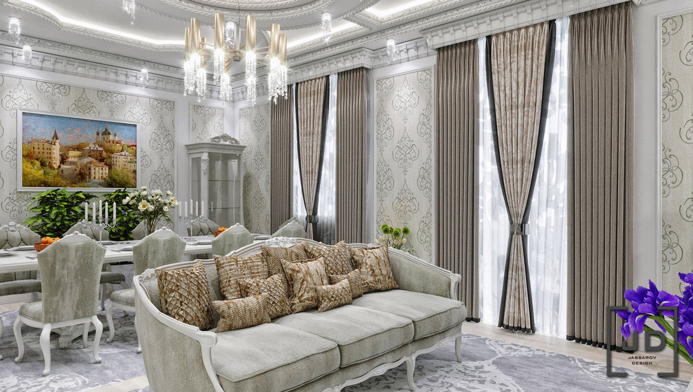 Дизайн гостиной в элитной квартире.