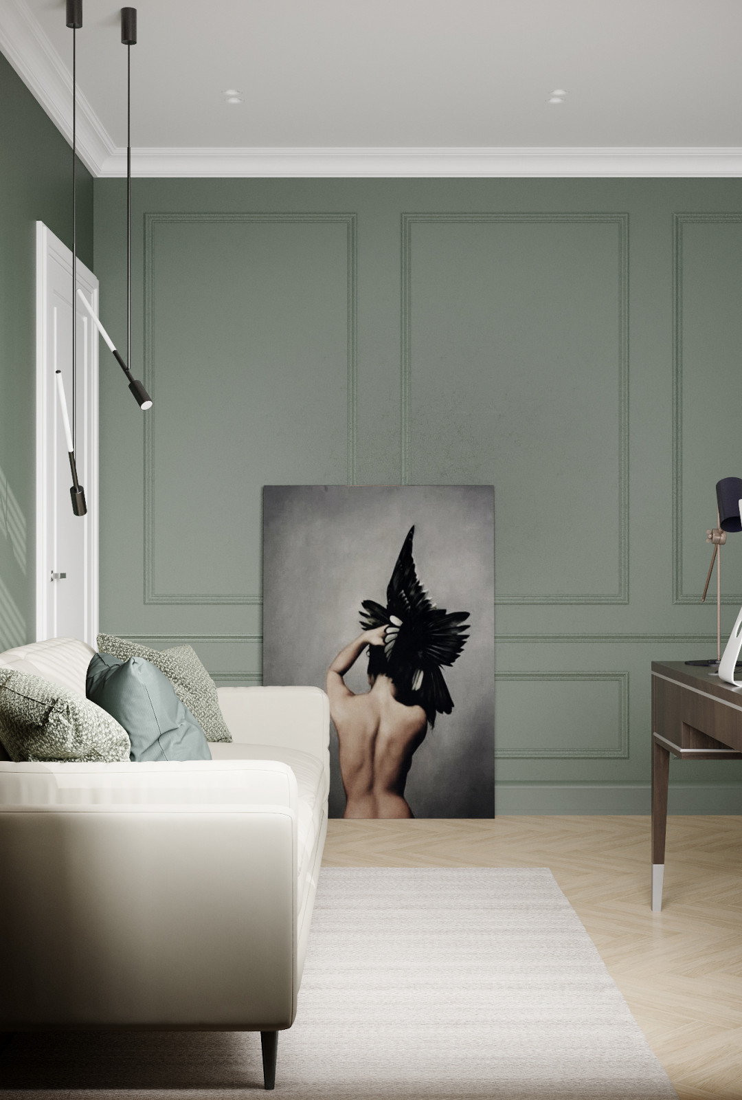 Современный таунхаус в теплой бежевой гамме