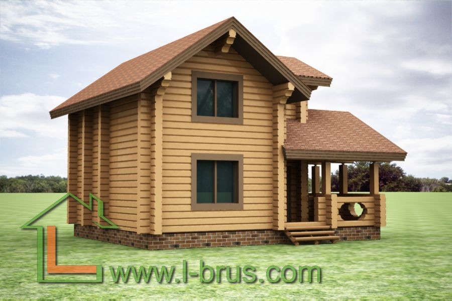 Проекты домов из профилированного бруса