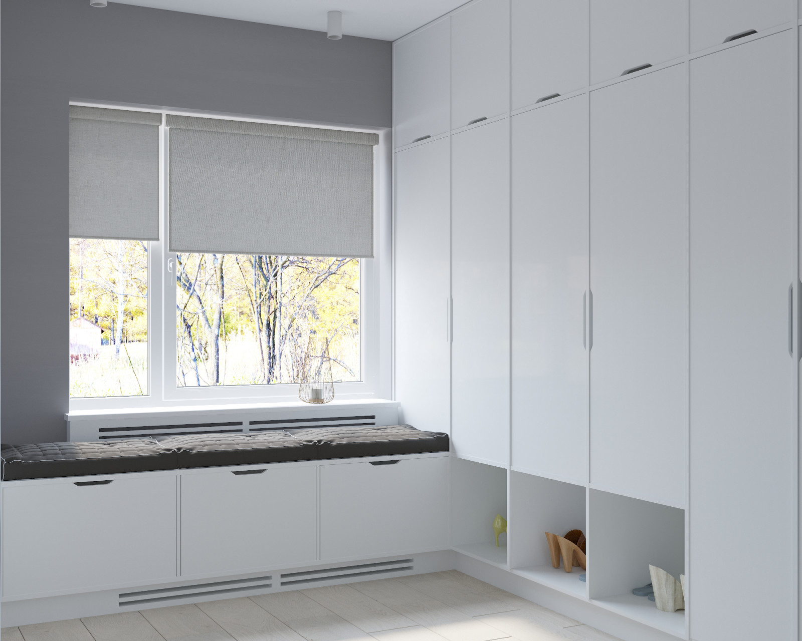 Частный дом «серые оттенки минимализма с современной классикой»