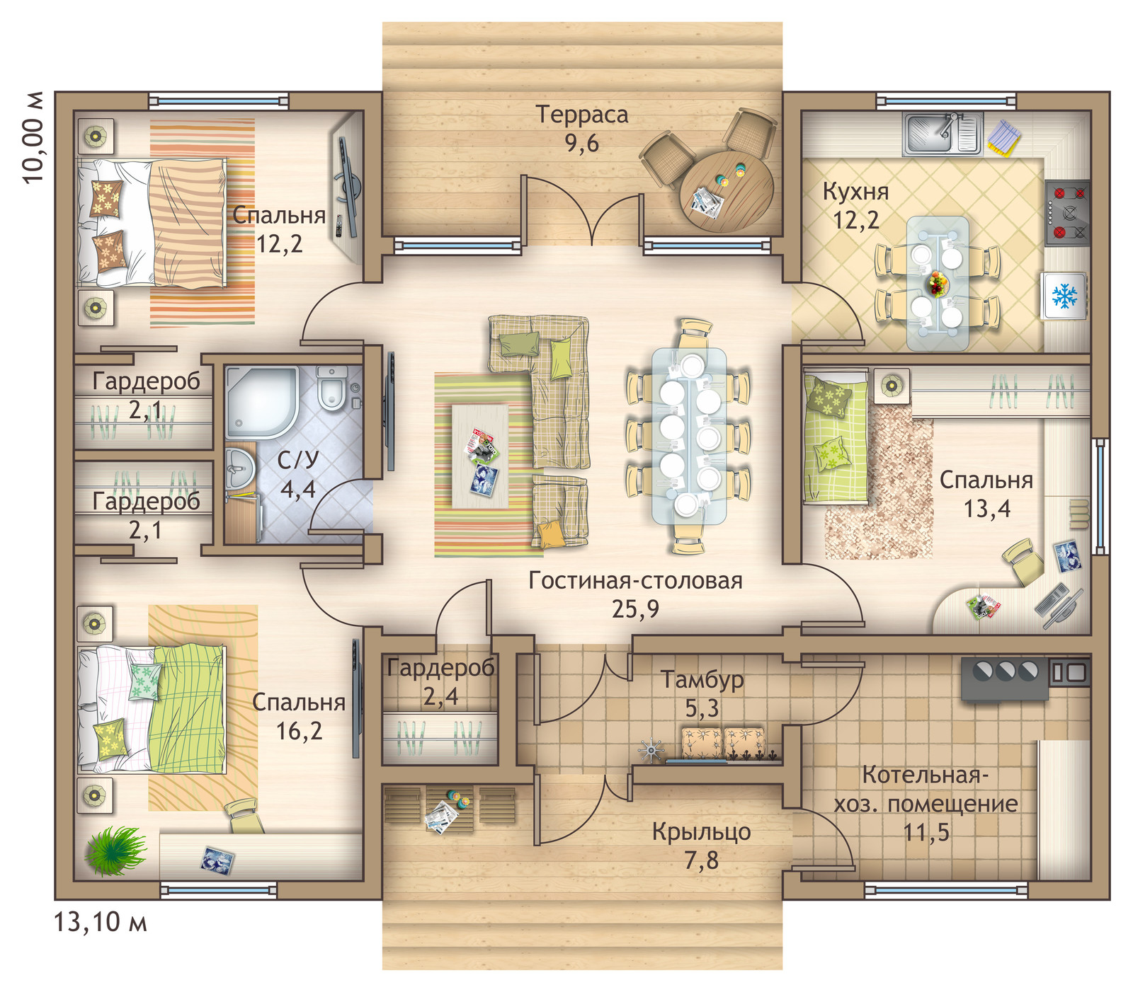 Каркасный дом в скандинавском стиле