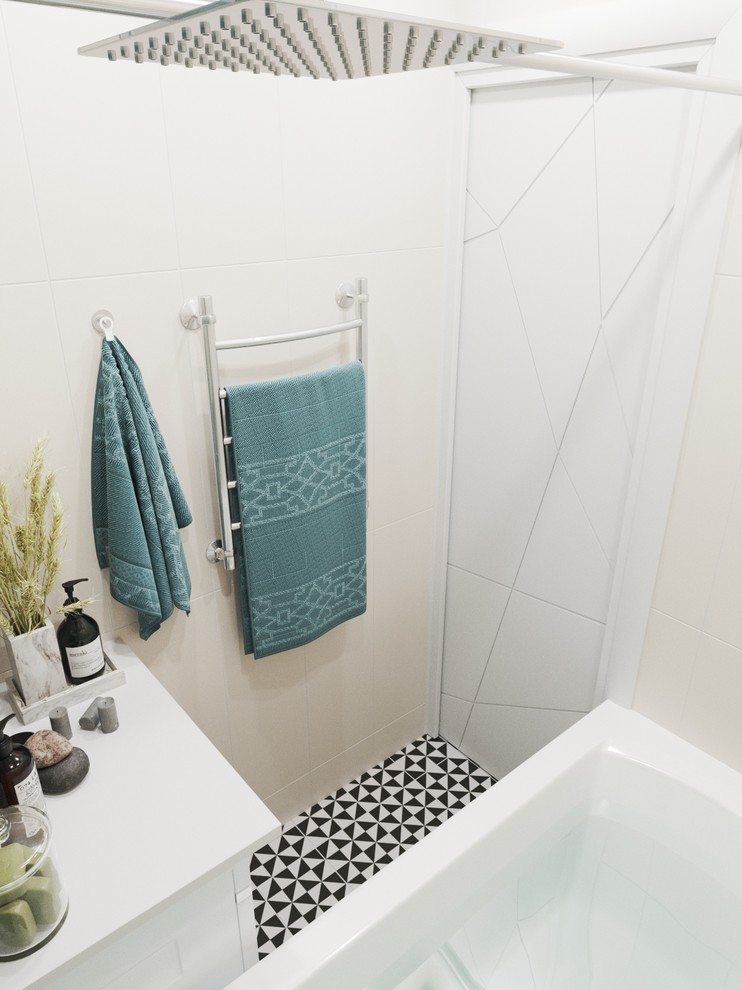 Проект ванной комнаты в типовой "Ульяновке"