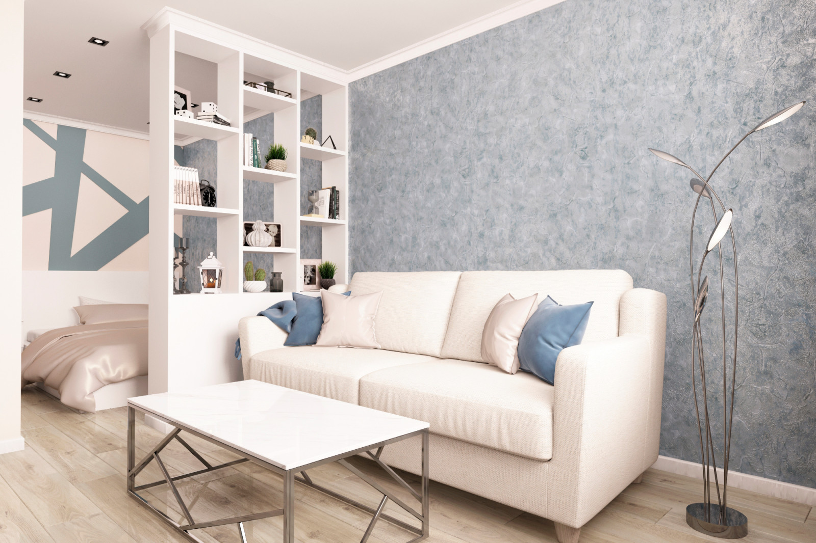 Дизайн 1  комнатной квартиры в ЖК "Аврора-парк", г.Краснодар