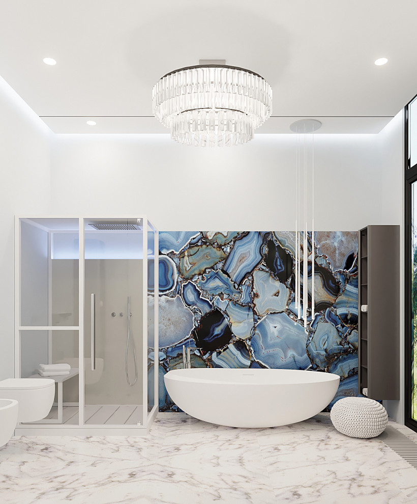 Обложка проекта: роскошная ванная комната для успешной бизнес леди