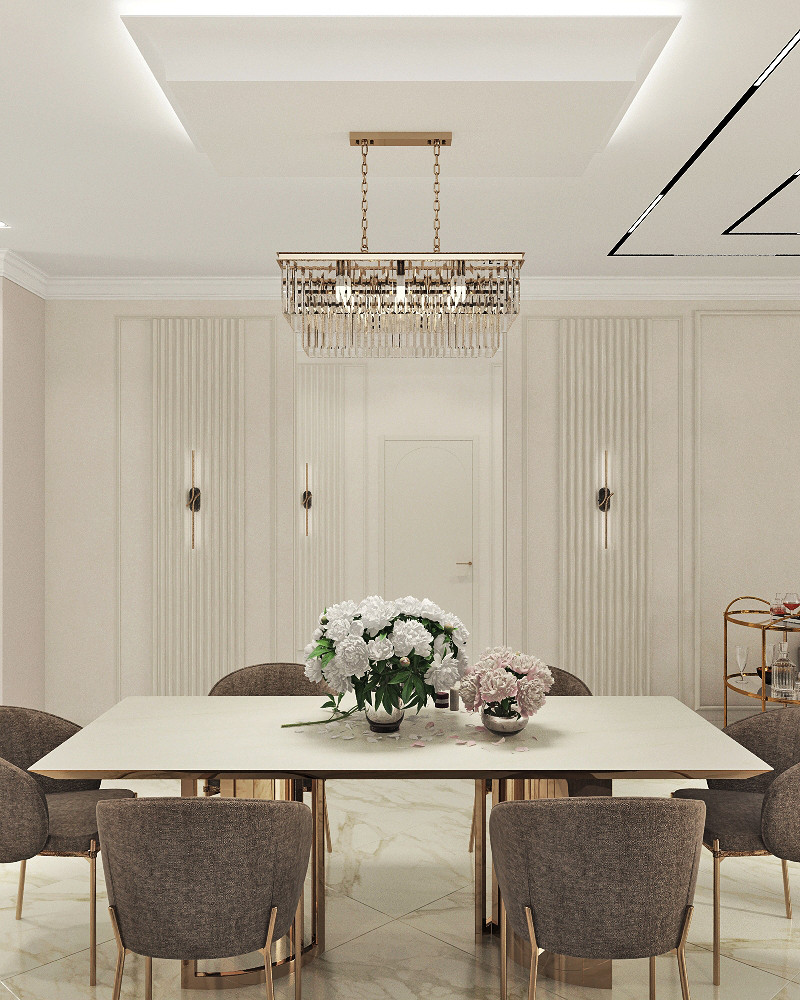 Двухэтажный дом в современной классике