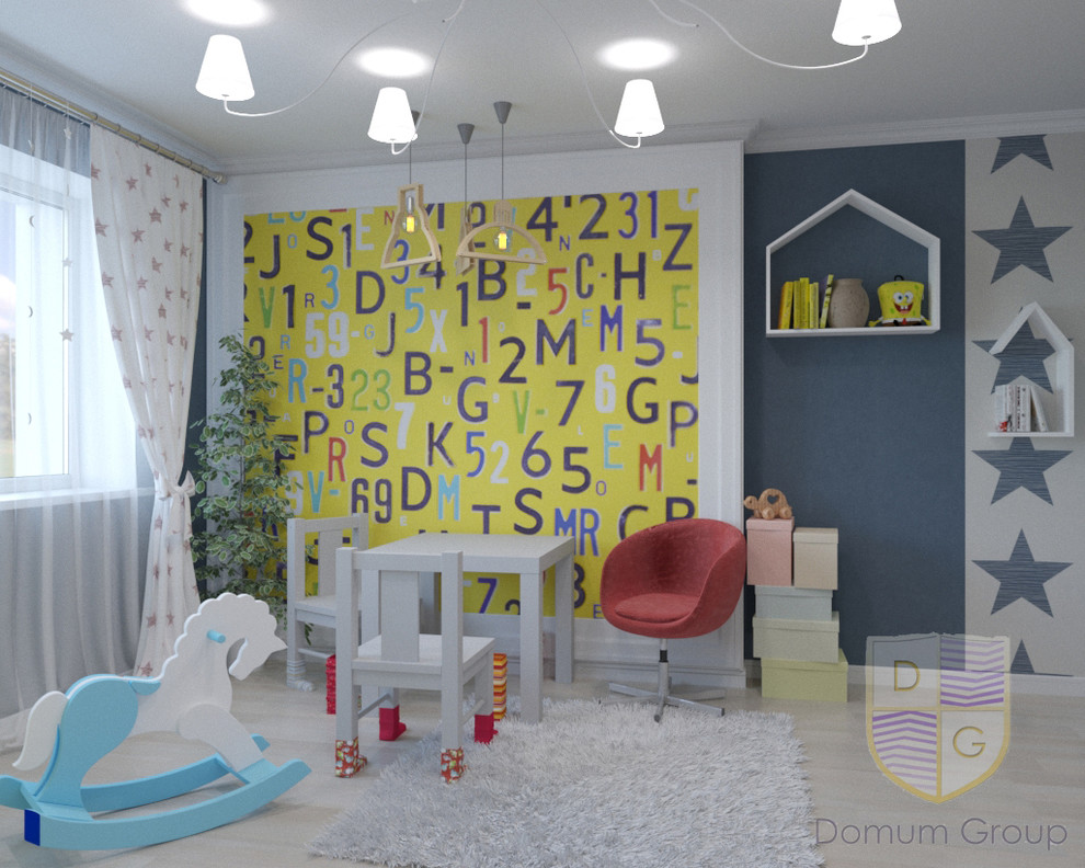 Детская комната для новородженного и ребенка чуть старшего