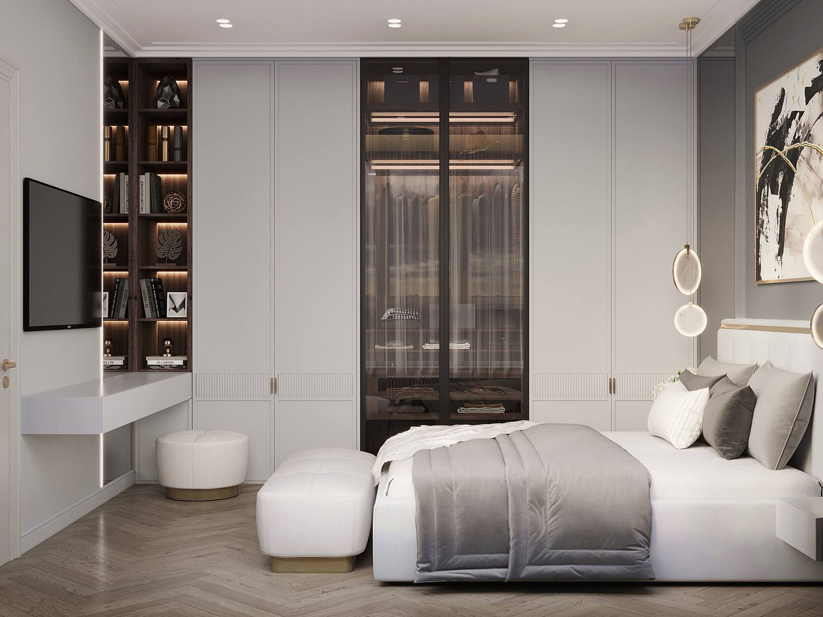 Дизайн-проект жилого дома в ЖК «Сердце Столицы» 80.3 кв.м