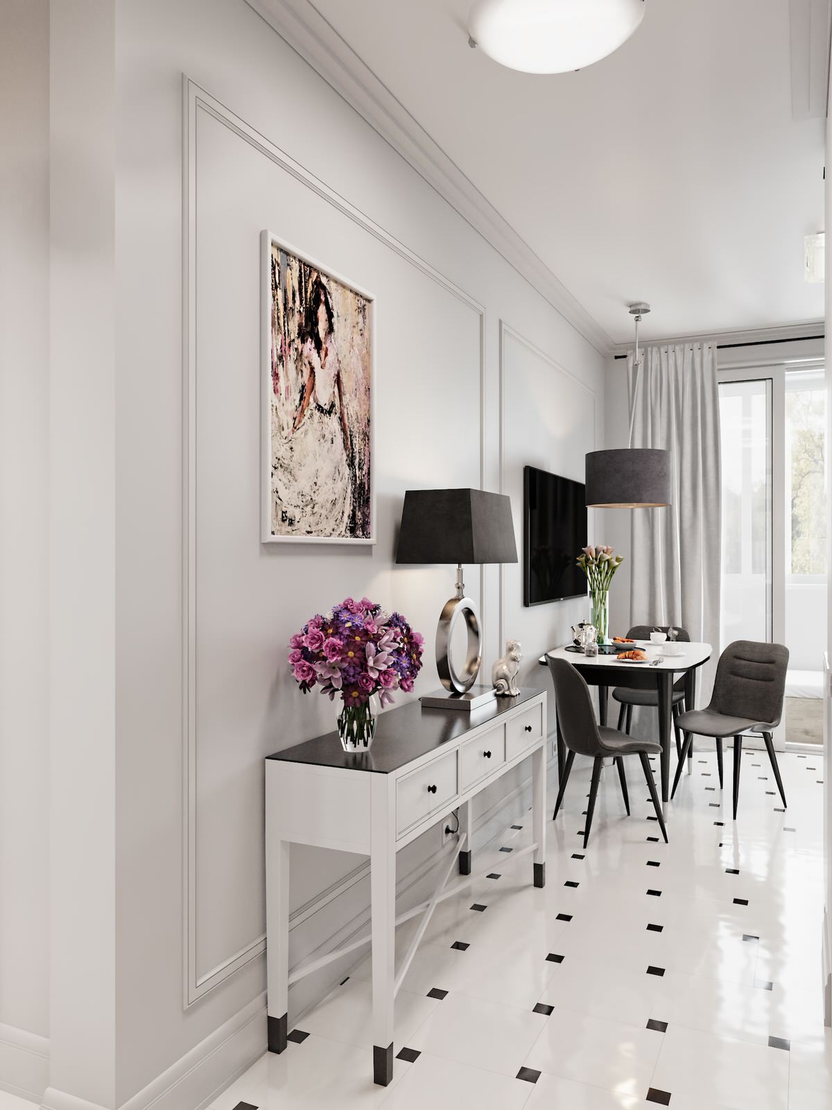 Контрастный белый