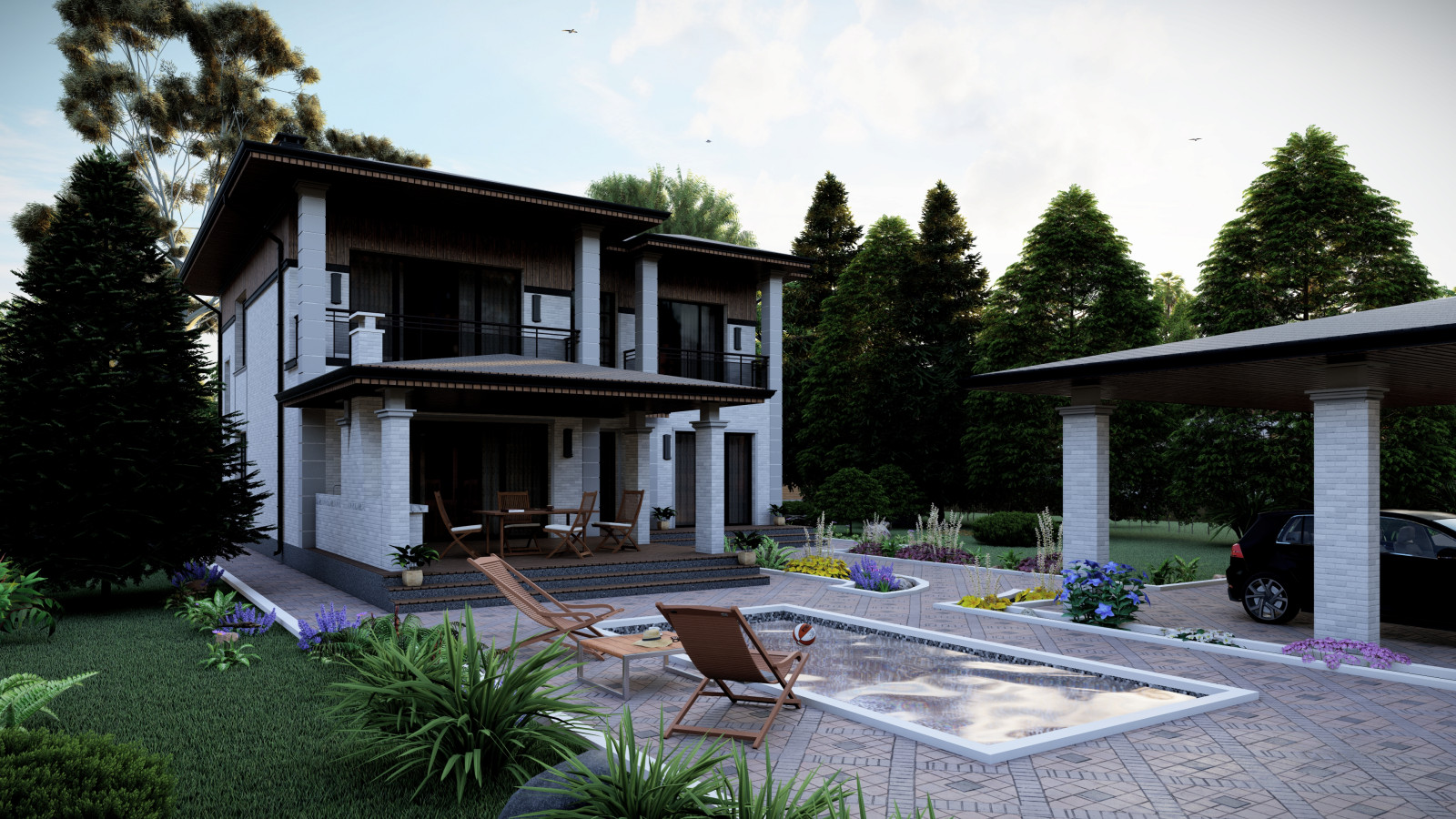 Обзор двухэтажного дома площадью 245 м2