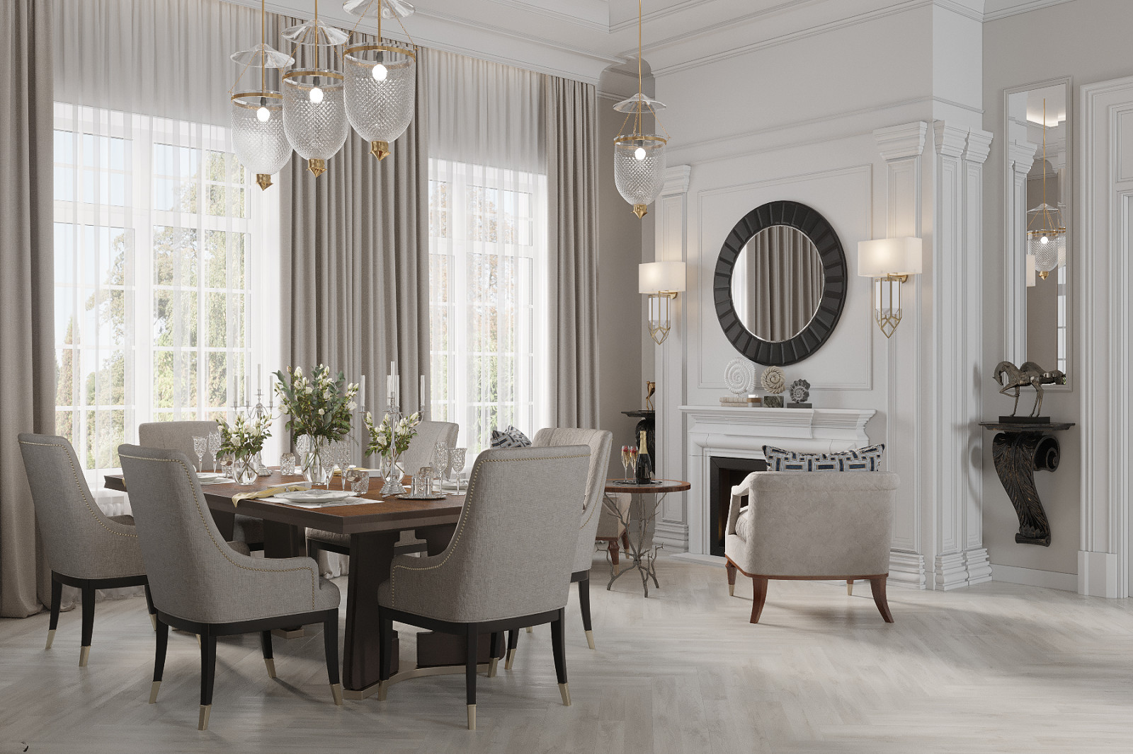 Дом в классическом стиле, 500 м2