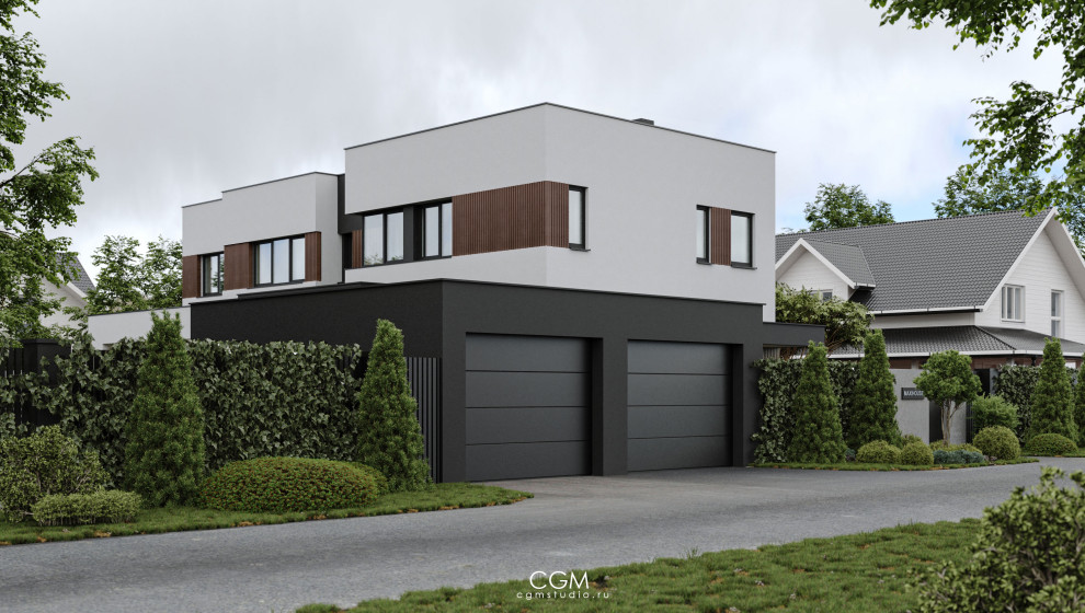 Дом минимализм в Симферополе