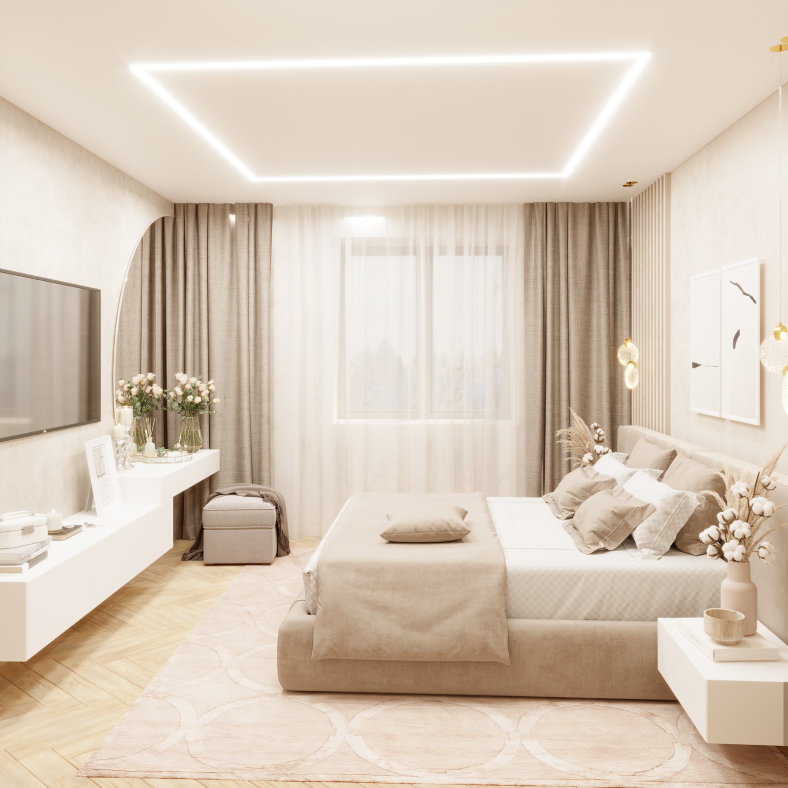 Дизайн-проект  квартиры ЖК "На Рождественской"