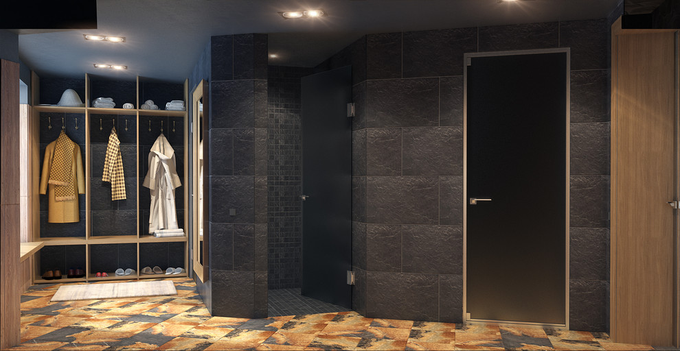 Баня со стеклянной крышей