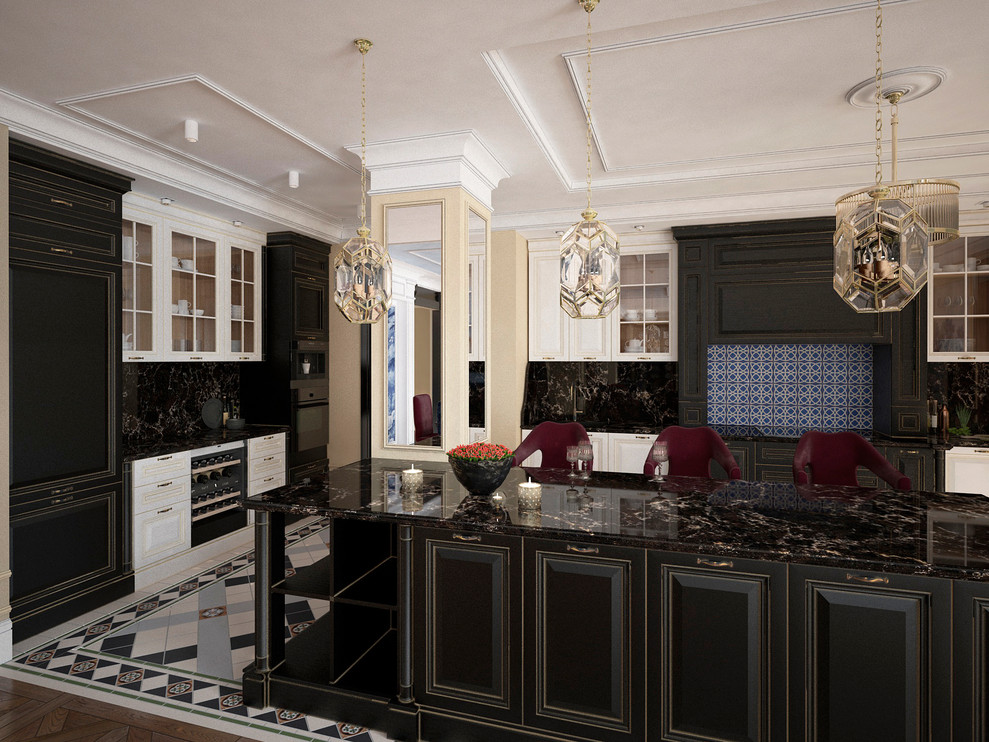 Двухуровневая квартира "Классика и шинуазри"