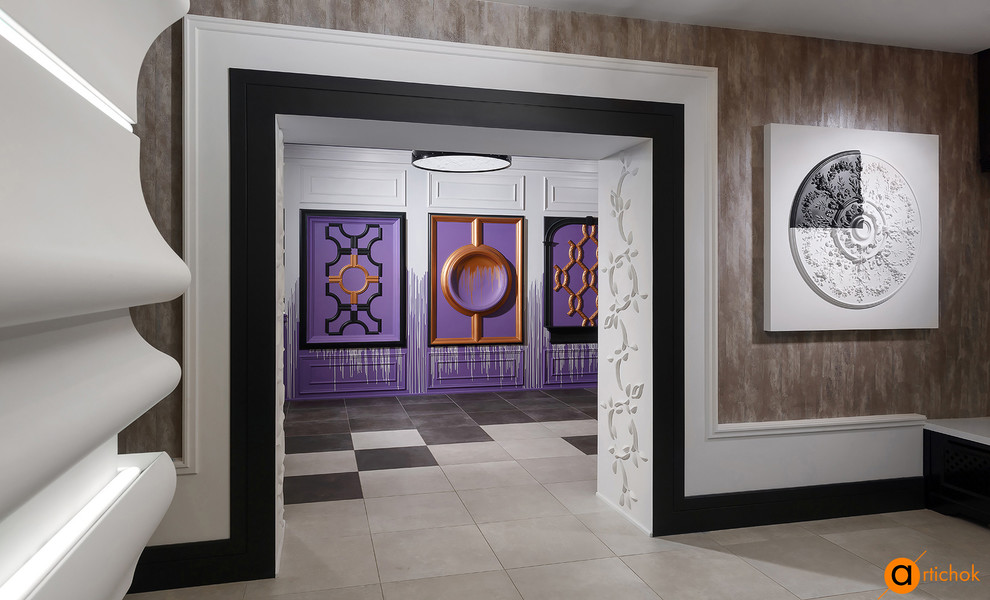 Дизайн интерьера шоурума лепного декора