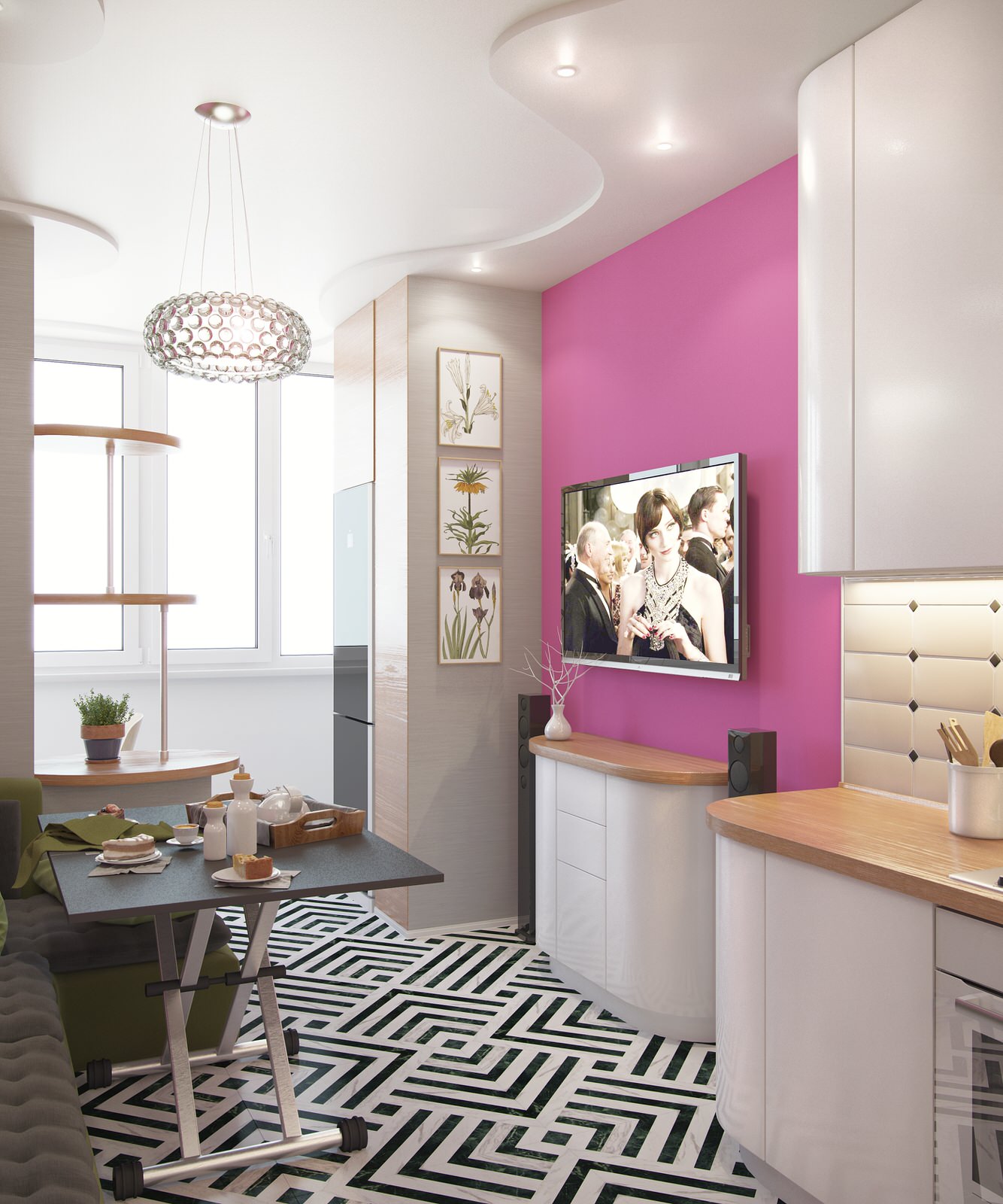 2к. кв. у в ЖК "Орбита" в современном стиле