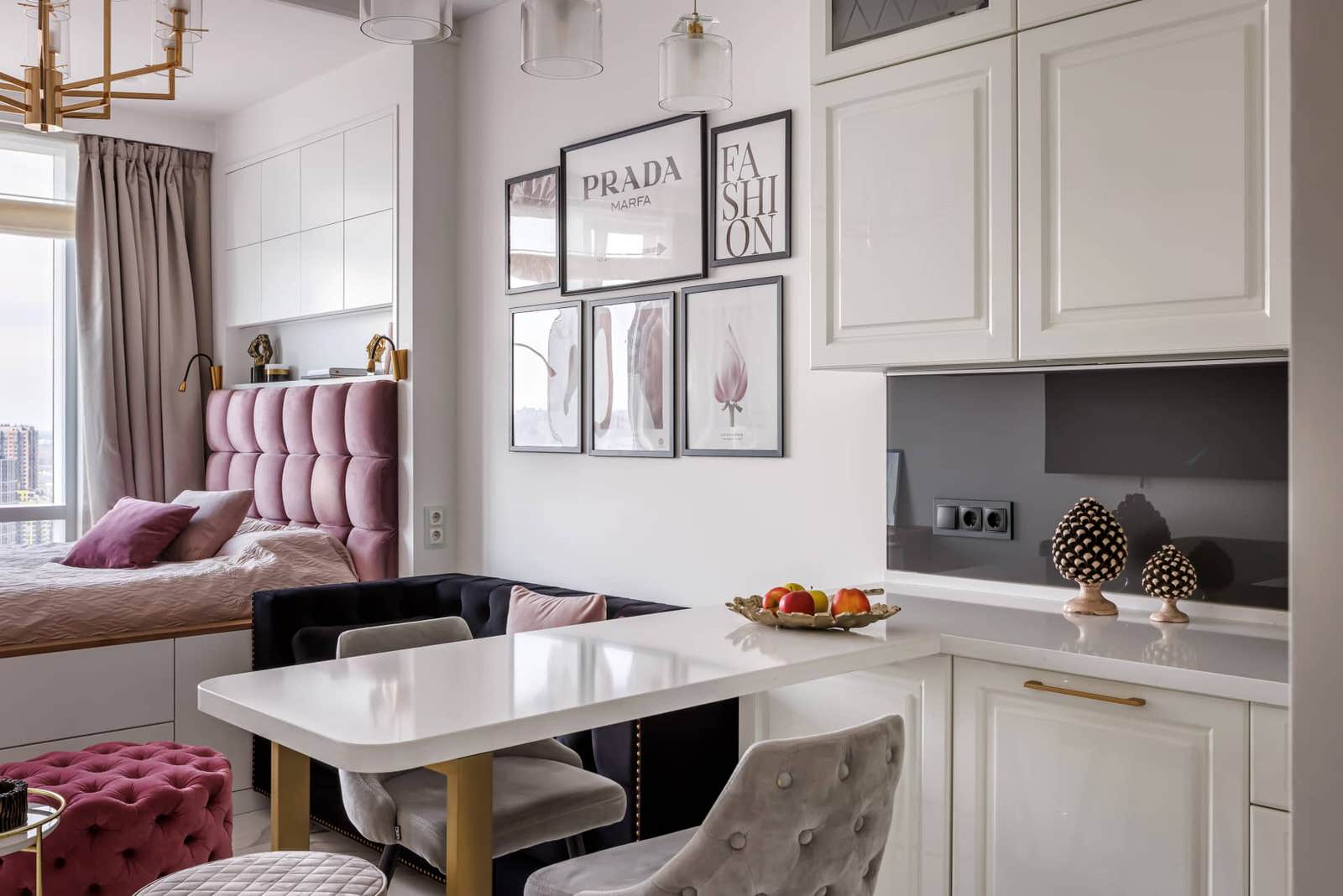 Дизайн и ремонт квартиры в ЖК «Хедлайнер» — Высокая мода