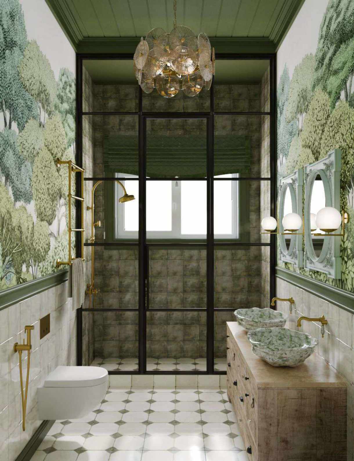 Обложка проекта: Дизайн-проект дома из клееного бруса в КП «Ново-луговая»