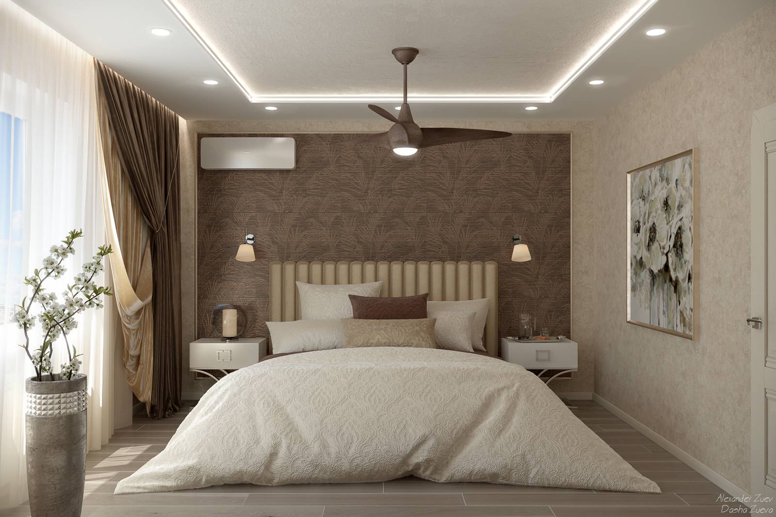 Обложка проекта: Дизайн хозяйской спальни в таунхаусе (итоговый вариант), ЖК "Немецкая деревня"