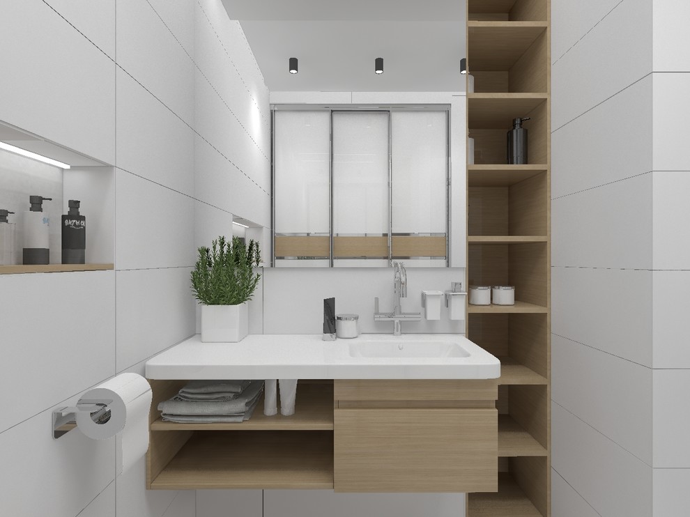 Воздушная квартира с абстракцией