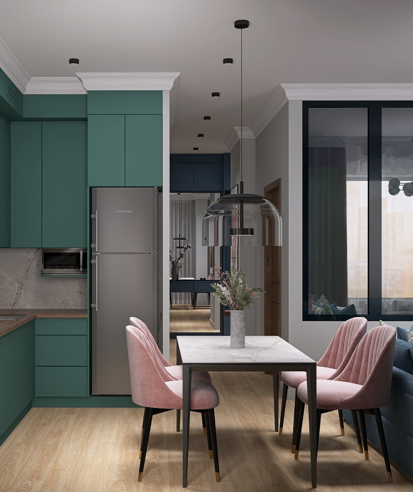 Современная квартира с смелыми цветами