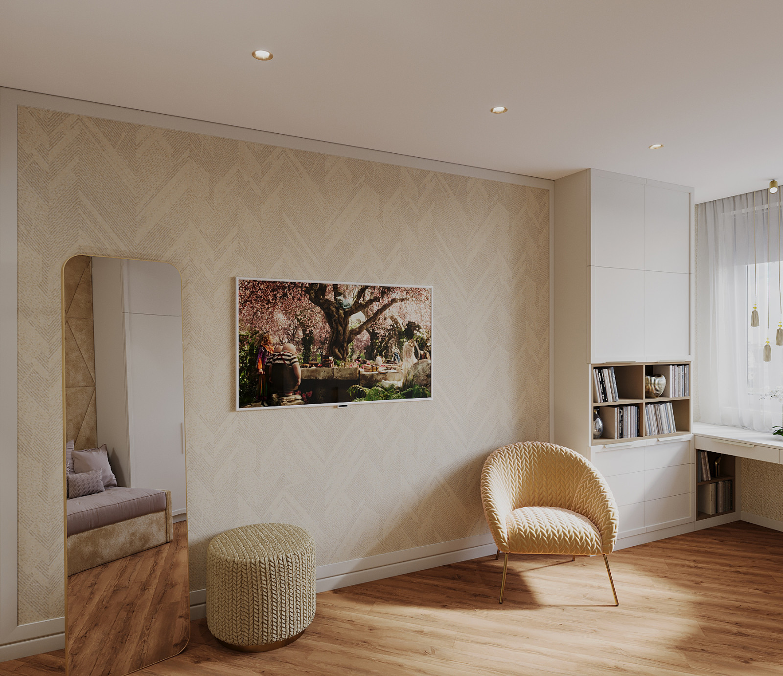 Интерьер 4-ёх комнатной квартиры_ "ПРИТЯЖЕНИЕ МАГМЫ"