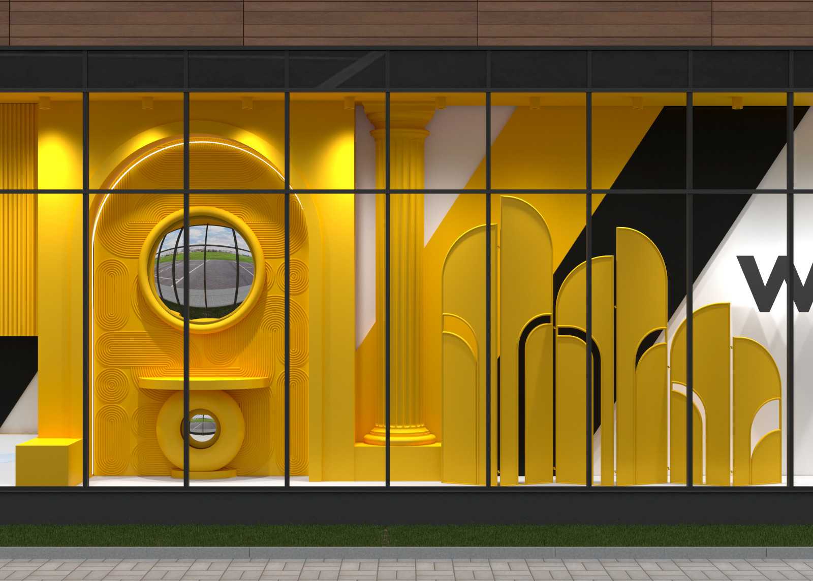 Дизайн Витрин Для магазина стройматериалов , мебели и декора