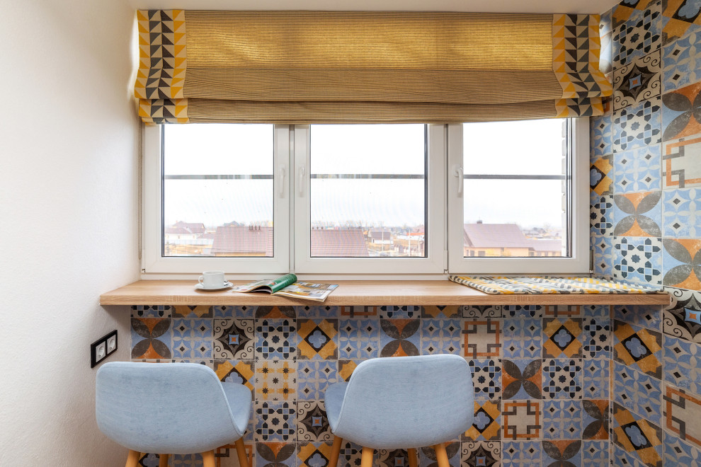 Квартира с синими акцентами