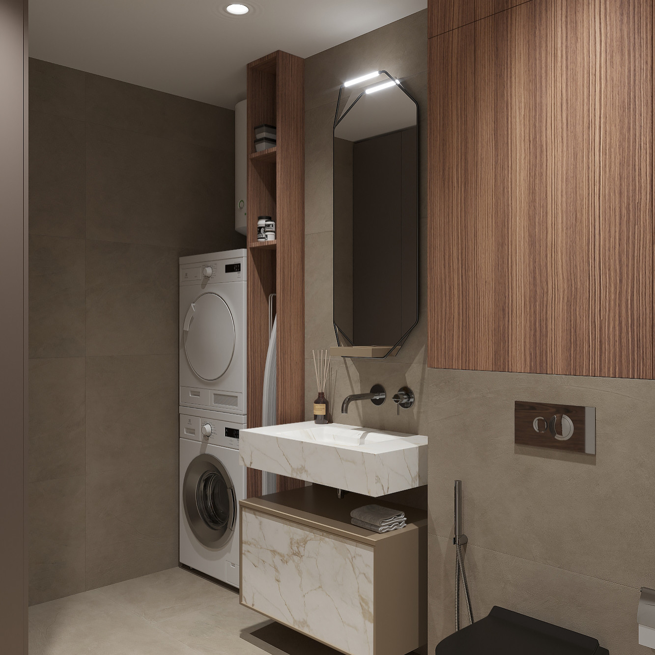 Гостевой с/у + Хоз. комната