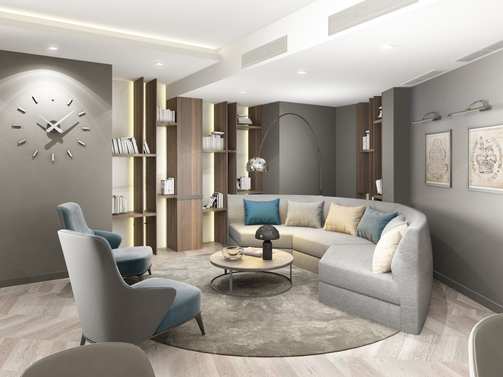 Концепт-проект комнаты отдыха и игр в шахматы в Многофункциональном комплексе с