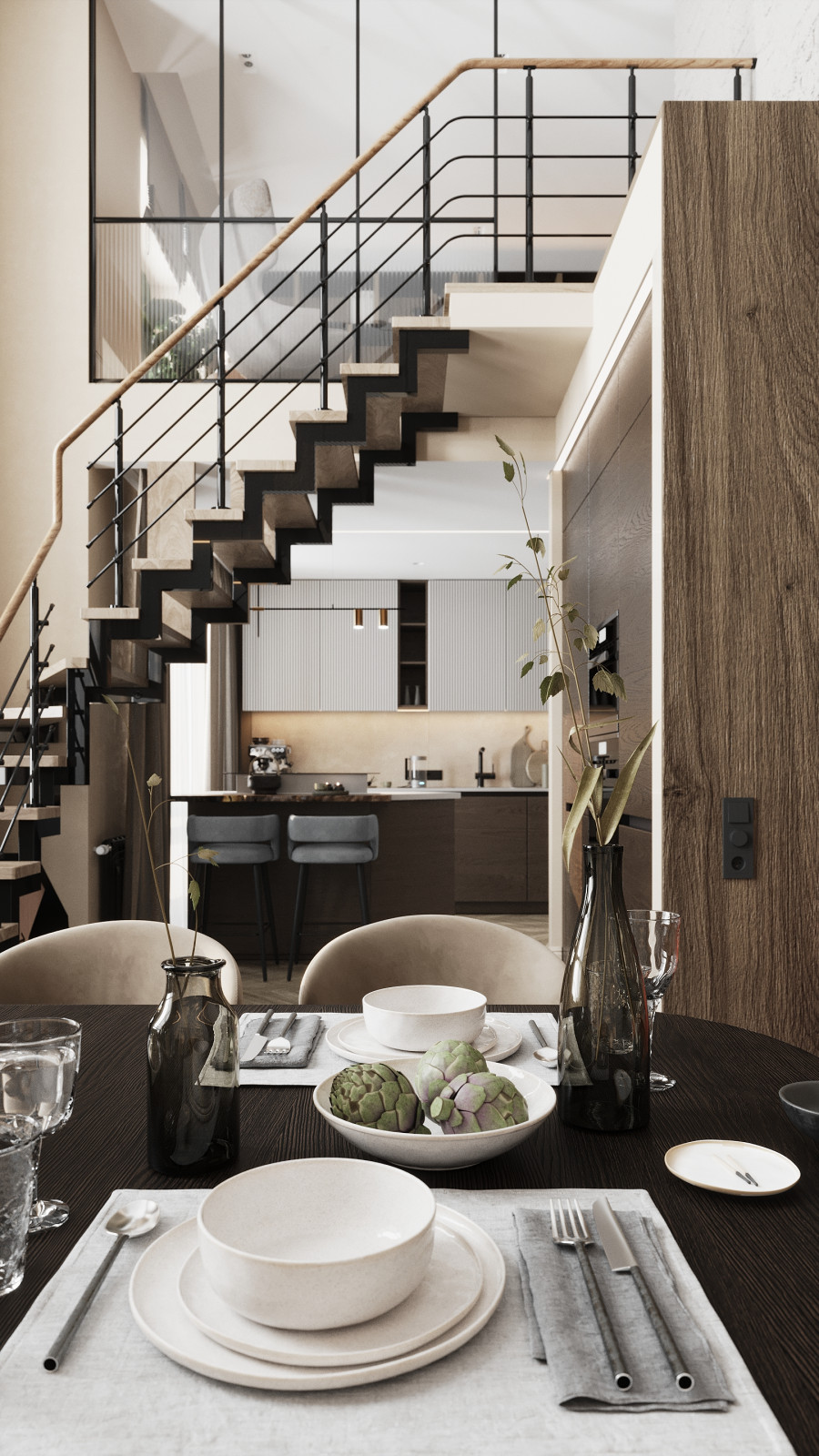 Двухуровневая квартира в жк Онега