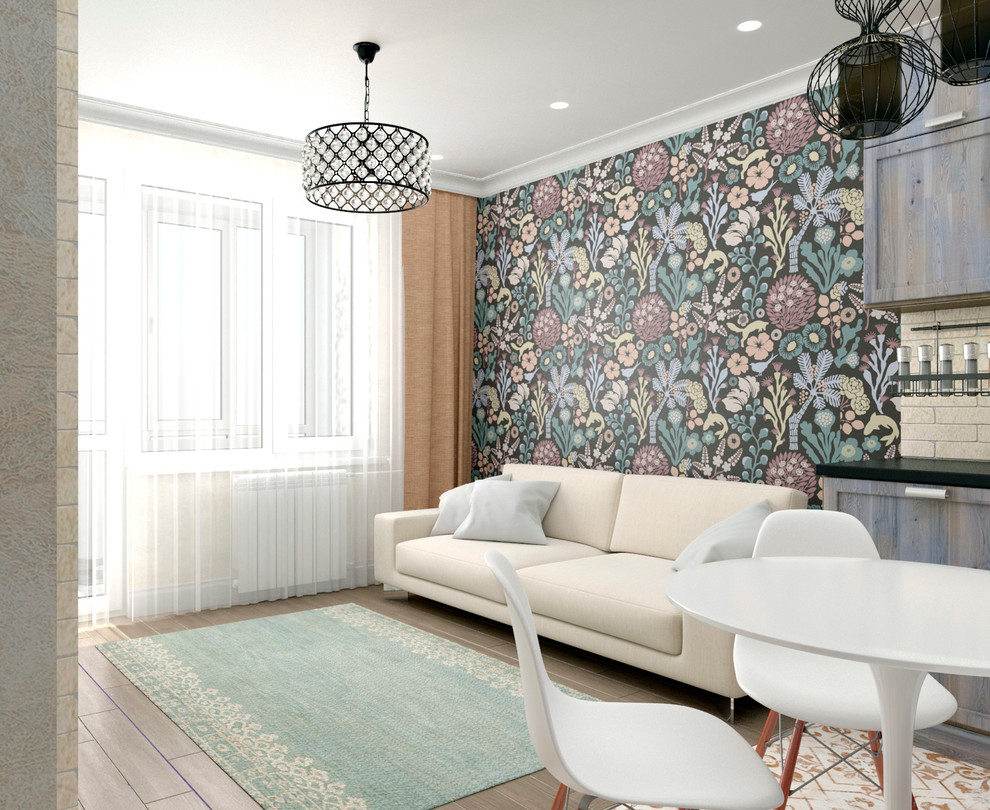 Квартира на Домашникова. Кухня-гостиная