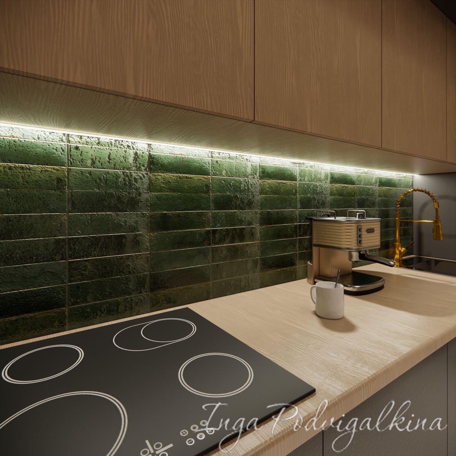 Студия в природных тонах