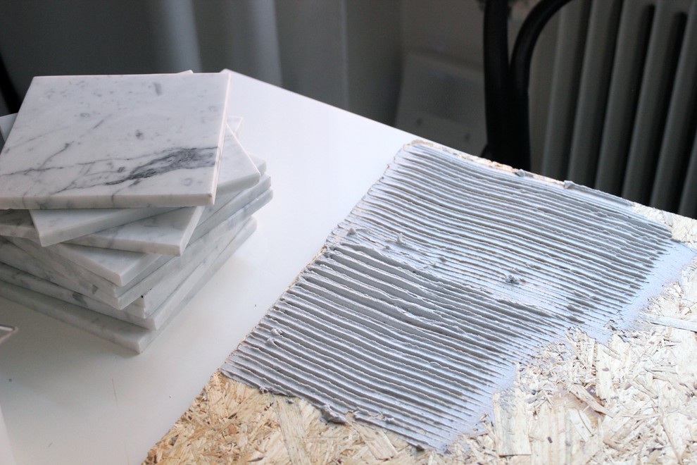 DIY: Входной коврик «под мрамор» своими руками